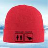 Dark background light words shadow Unisex Women Unisex Knitted Hat Beanie Pullover Cap Winter Thermal Warm Christmas Outdoor Cyclin