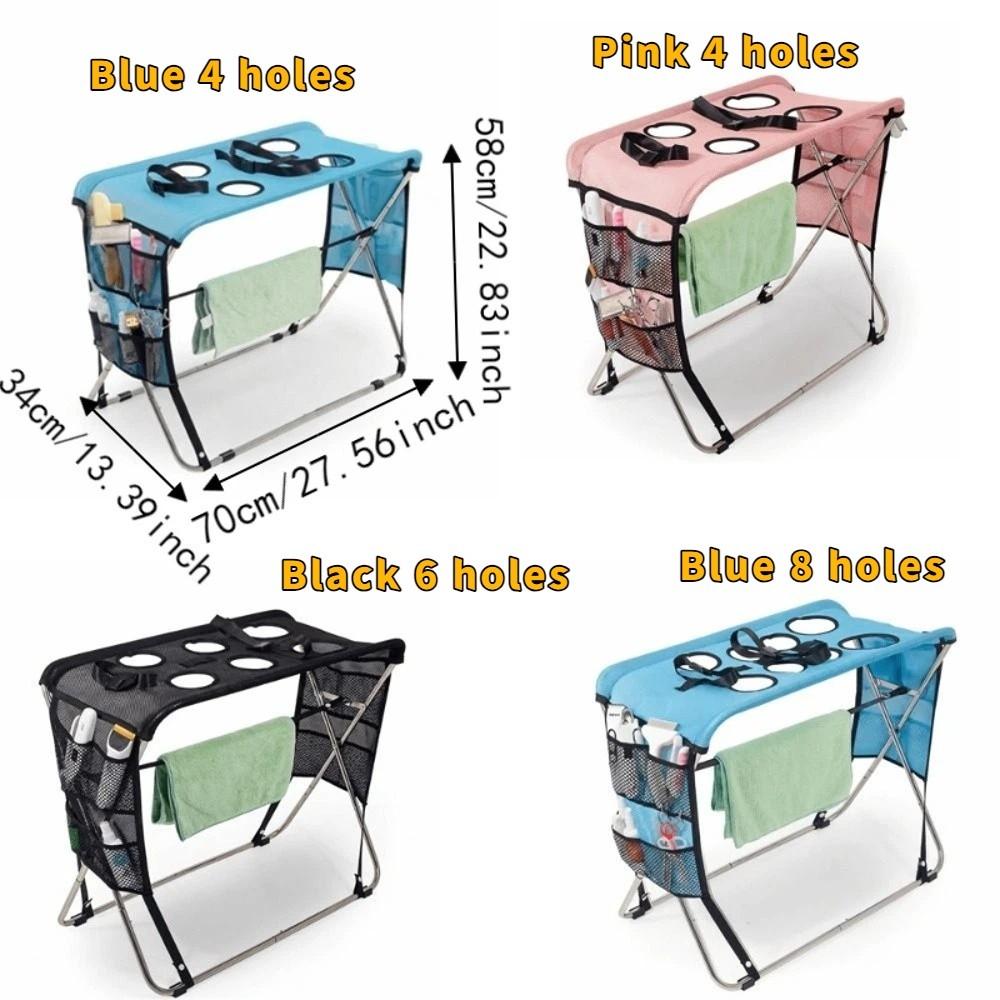 Anti-Scratch Pet Bathing Rack Quick Dry Mesh Dog Grooming Table Nail Trimming