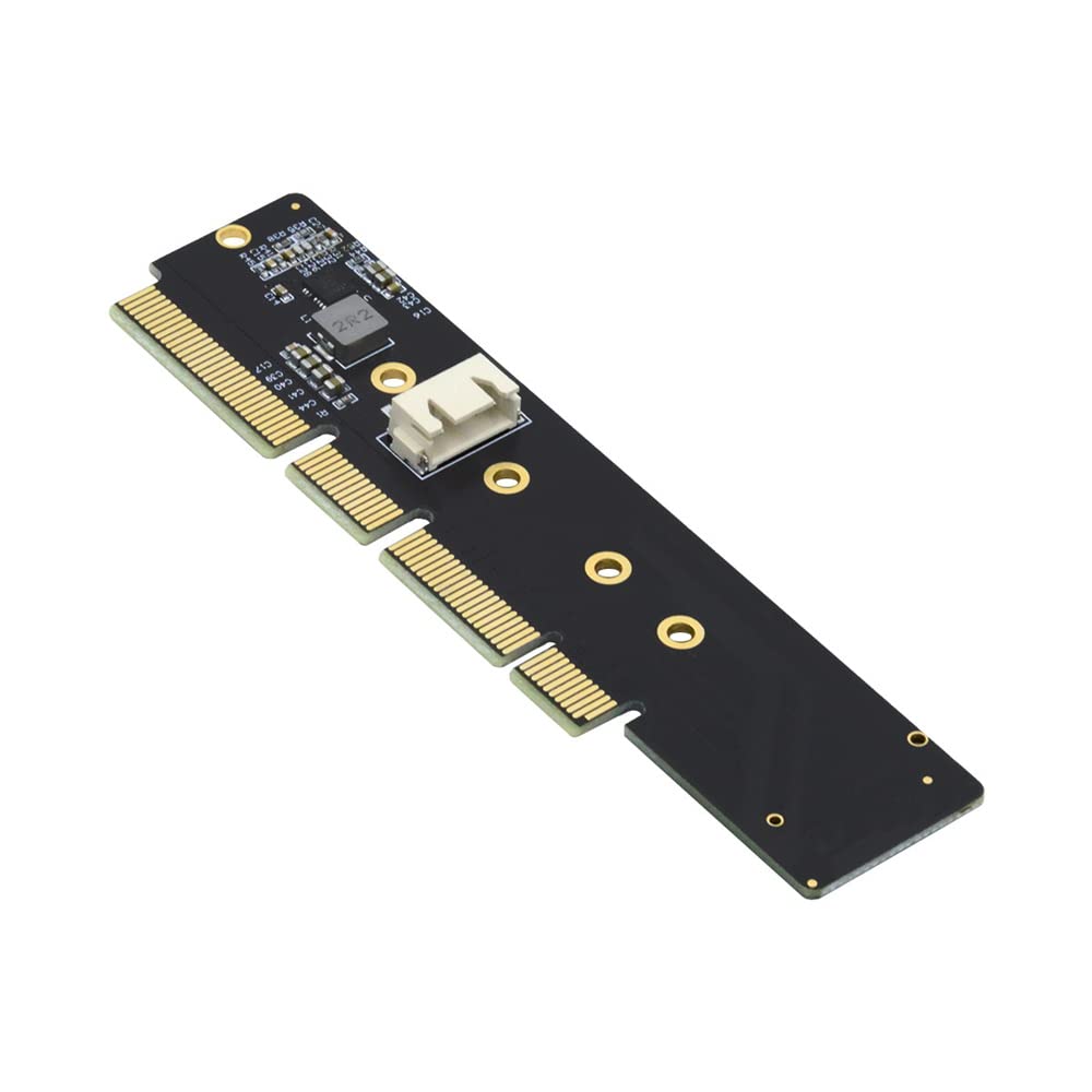 Cablecc NGFF NVMe AHCI SSD to 16X 8X 4X Low Profile SSD with Power 3cm 110mm x 1U Server Mount M.2 M-key PCI-E 3.0 Adapter, Height, 80mm,
