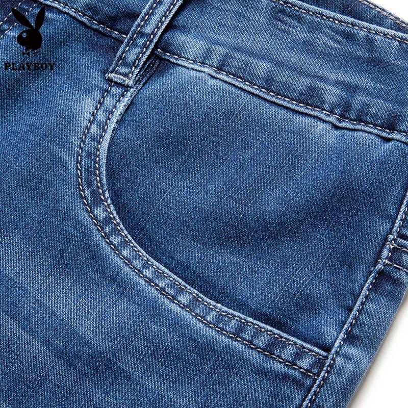 PLAYBOY Men's 2026 Summer Loose Fit Denim Shorts