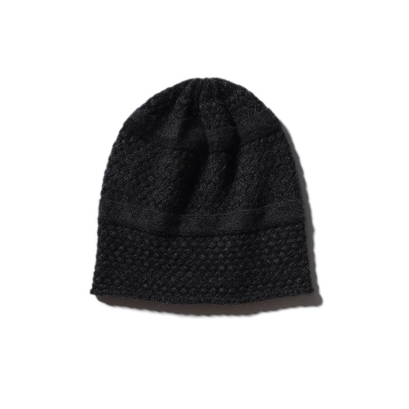 Cashmere Autumn and Winter New Style Women's High End Knitted Outdoor Warm Jacquard Ear Protection Hat Knitted Casual Baotou Hat