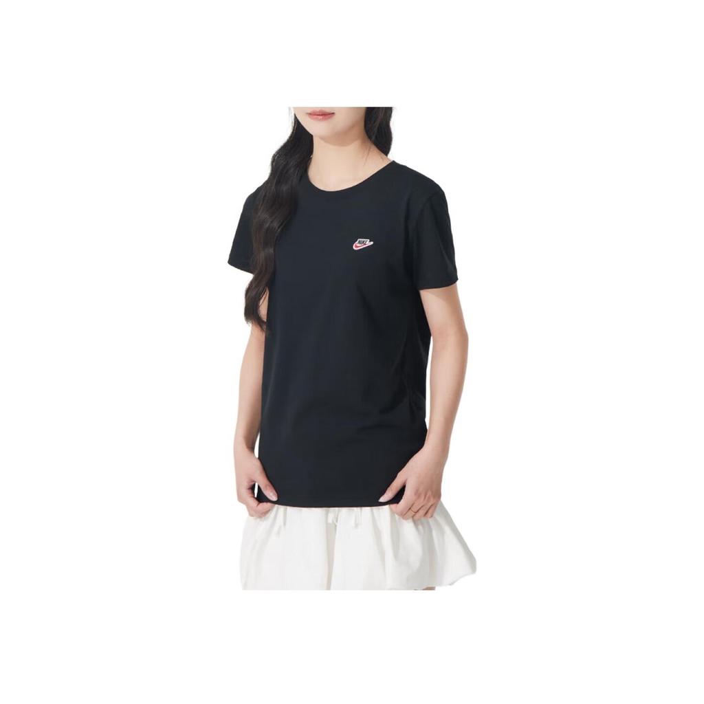 Nike Soft Comfortable Breathable Casual Round Neck Short Sleeve T-Shirt Women Tops Black DZ4681-010