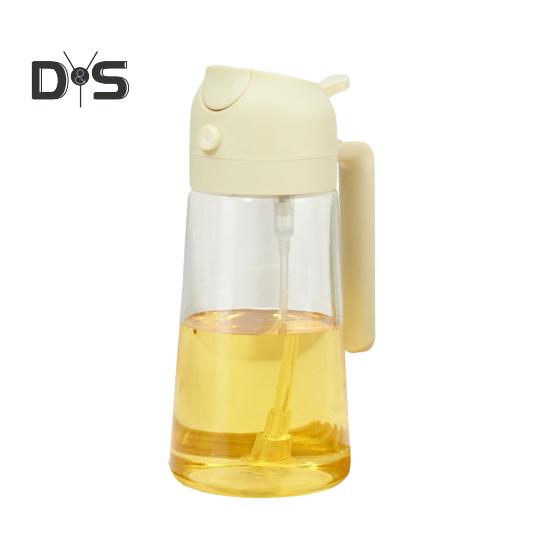 

Бутылка-распылитель для масла 2 в 1, стеклянный дозатор и распылитель для масла 500 мл, эффективный контроль масла, многофункциональный кухонный инструмент для приготовления оливкового масла, уксуса бежевый