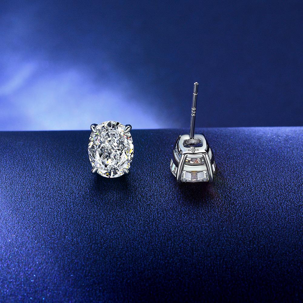 Tancise 925 ασημένια σκουλαρίκια ζιργκόν Σκουλαρίκια σταγόνας για γυναίκες Δώρα γάμου