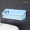 Wall-Mounted Plastic Bathroom Storage Rack