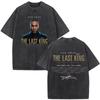 Rapper Don Omar The Last King Tour 2026 Stampa Vintage Lavata T-shirt Uomo Donna Moda T-shirt Leggere Traspiranti e Comode