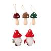 Enhancing Christmas Displays Christmas Pendant Mini Hanging Decor Mushroom Ornament Lightweight 14g Compact Size Novelty Shape