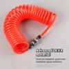 6 Meters  Spiral Air Hose With Connector Air Compressor PU Spring Hose Tube Air  High Pressure Telescopic Hose