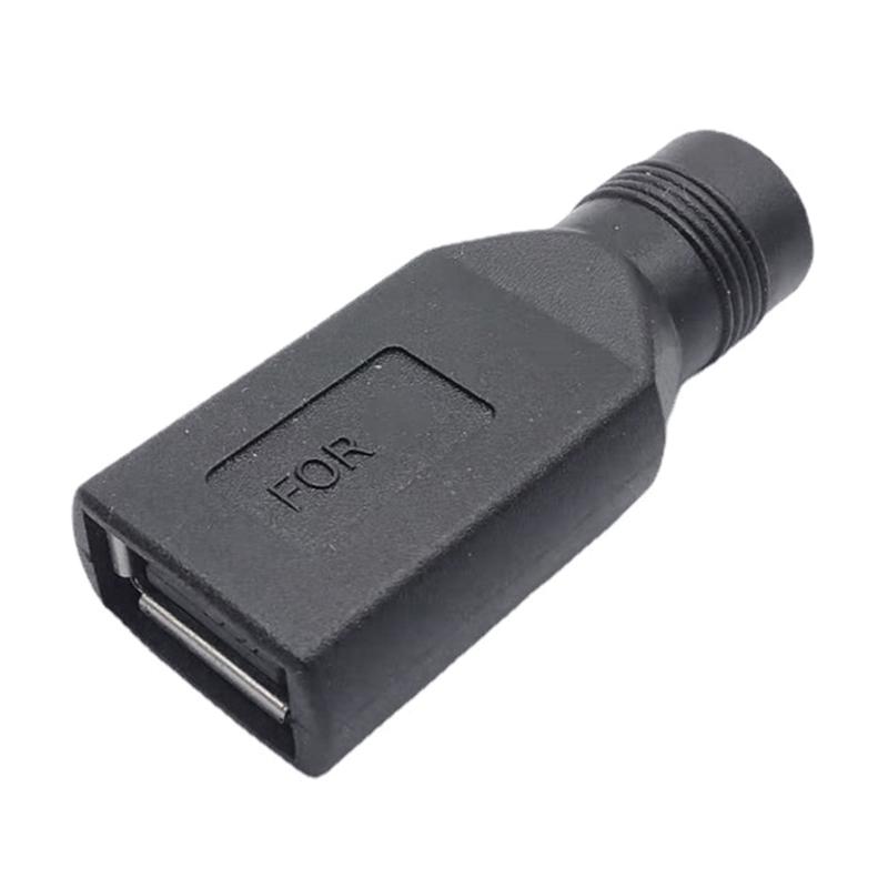 

Portable USB Male/Female to DC5.5x2.1mm Converter Adapter Power Conversion Head Black for Various Laptops Brands