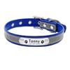 Leder Katzenhalsband Personalisiertes Katzenhalsband für Welpen Kleine Hunde Haustier Kätzchen Namensschild Halsband Kostenlose Gravur Verstellbar Haustierhalsbänder