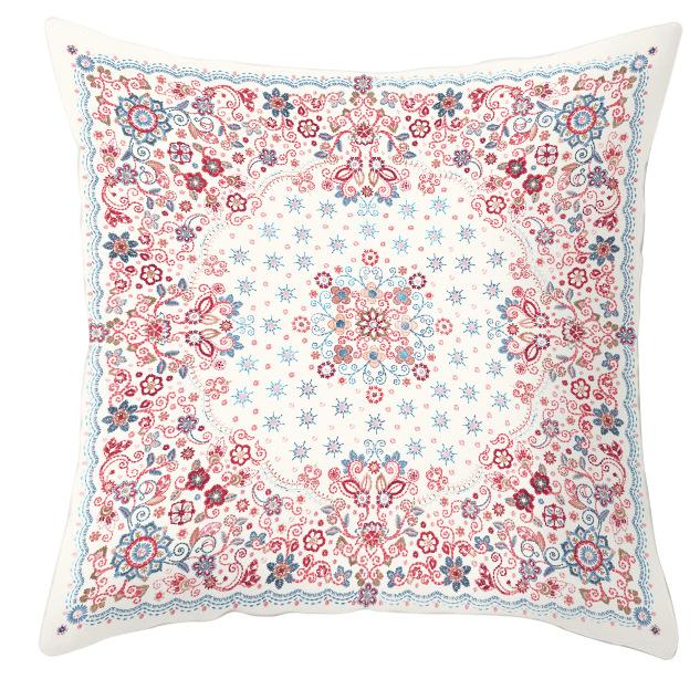 Mandala Ethnic Style Printed Peach Skin Velvet Pillowcase, Bohemian Home Pillow and Cushion Cover