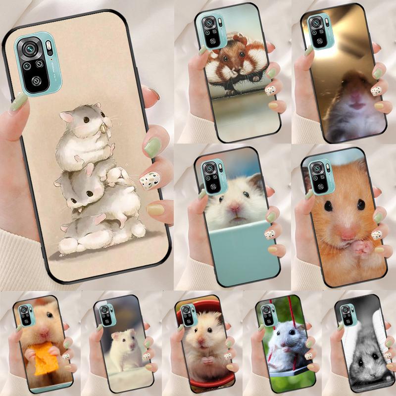 Cute Lovely Pet Hamster Cover For Xiaomi Redmi Note 14 13 Pro 12 11 9 10 9S 10S 11S 12S Redmi 14C 10C 12C 13C Case