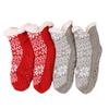 Female Winter Thickened Medium Tube Anti-slip Home Floor Snow Socks Women Comfortable Socks