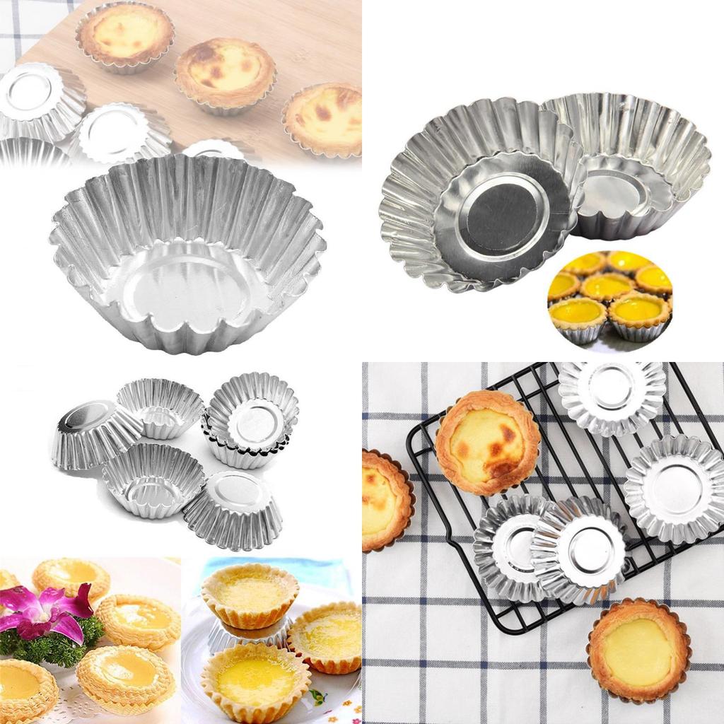 Heavy-duty Iron Egg Tart Molds Pudding Tart Shells Modern Design