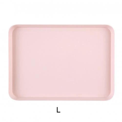 Pink Green Gray Plastic Tray Nordic Rectangular Plastic Tray Storage Serving Tray Kitchen Organizer Kitchen Fruit Dessert Tray