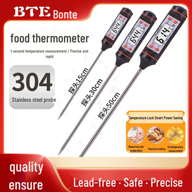 Digital Display Food and Liquid Probe Thermometer for Industrial and Commercial Use