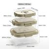 Plastic Sealed Preservation Box With Lid&Handle Stackable Meat Fresh-keeping Fruit Vegetable Storage Container Microwaveable