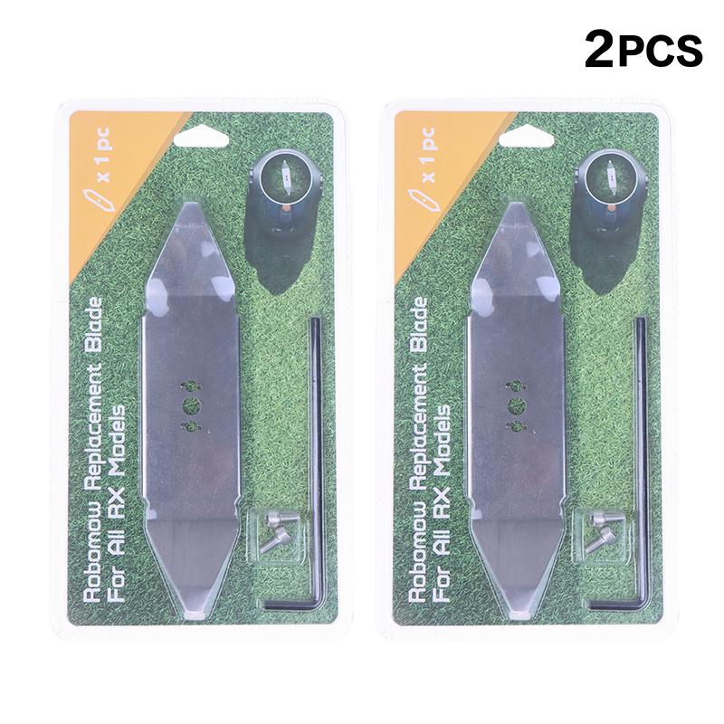 

1/2PCS Stainless Steel Lawn Mower Blade Knife Garden Lawn Mower Accessories With Hex Key For Robomow RX Lawn Mower