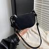 New Simple Retro Suede Shoulder Bags Adjustable Solid Color Women Crossbody Bag Lightweight Portable Female Phone Clutch