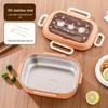 304 Stainless Steel Insulated Microwaveable Bento Lunch Box for Kids with Dividers