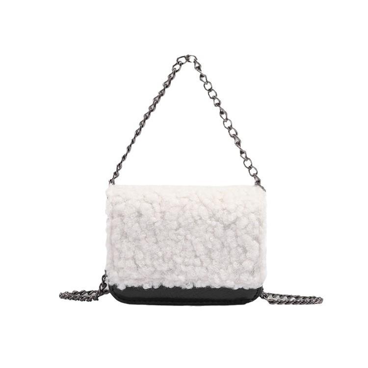 Lamb Wool Autumn/Winter Bags Female 2024 New Large Capacity Totes Shoulder Bag Fashion Wild Chain Stray Bag