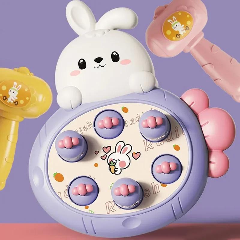 Montessori Tier-Hammer-Spiel Kleinkind Lernspielzeug Baby Sensorisches Lernspielzeug Interaktives Klopfspiel für Eltern und Kinder
