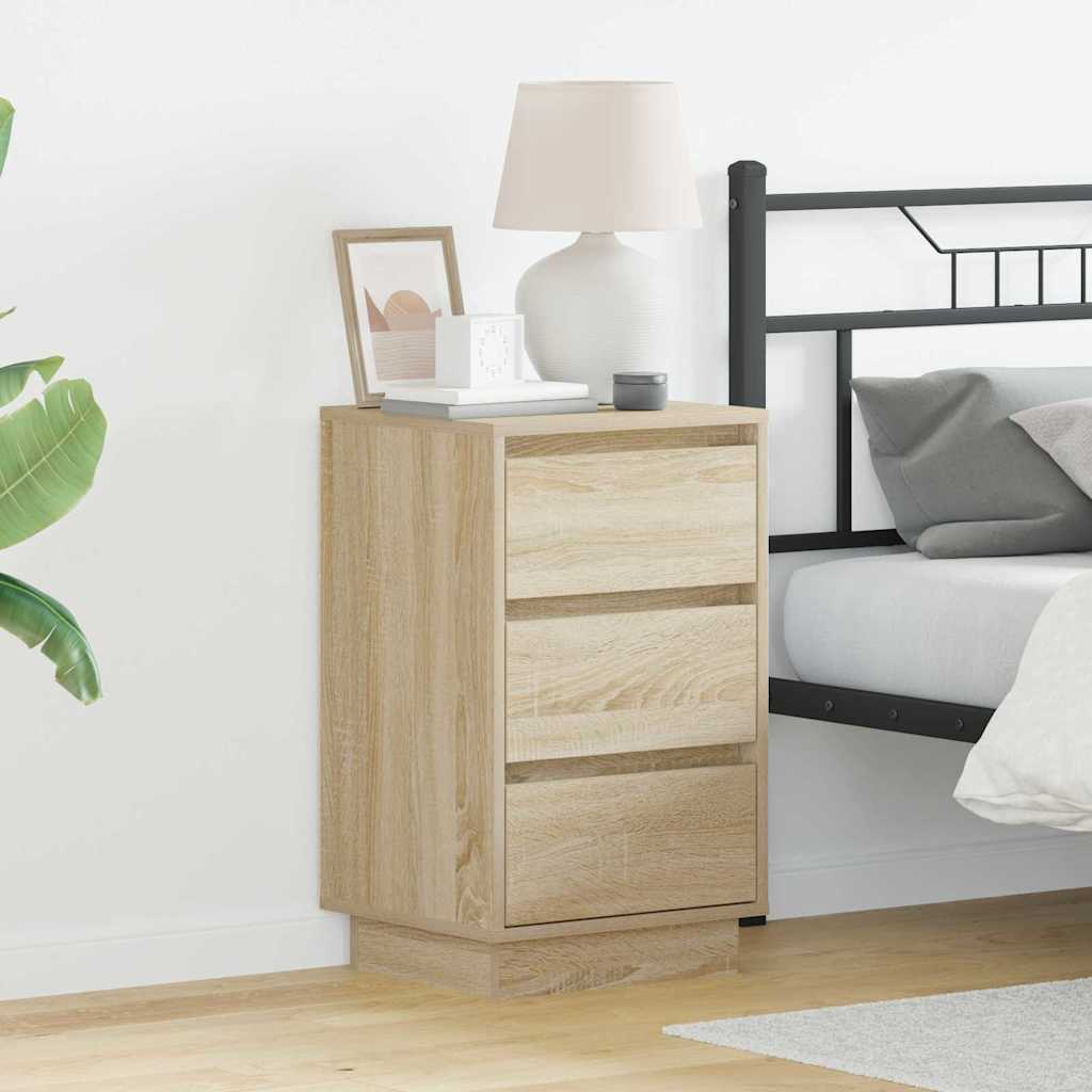 Nightstand Sonoma Oak 39 x 34.5 x 65 cm Particleboard