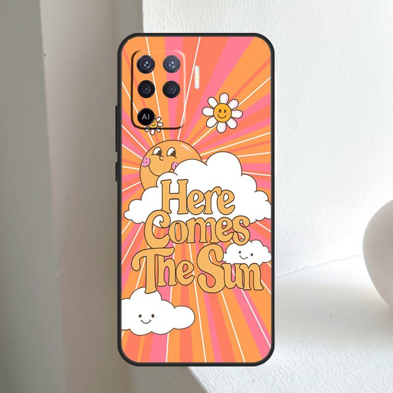 

retro Groovy hippie boho rainbow For OPPO A6 A5 Pro A15 A17 A77 A16 A76 A96 A18 A38 A58 A78 A98 A54 A74 A94 A40 A60 A80 Case OPPO A17
