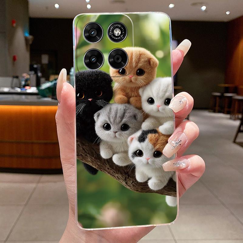 Hülle Für Motorola Moto G67 G77 Ästhetisch Luxuriös Niedlich Cool Jungen Mädchen Weiches Silikon Handyhülle Rückseite Transparentes TPU Gehäuse