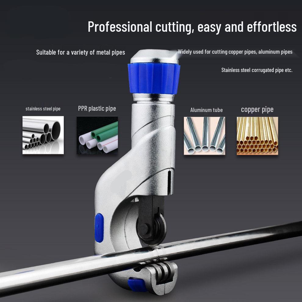 Tube Cutter for Bearing Type: Cuts 4-70mm Thin Stainless Steel, Copper, Aluminum, and Plastic Pipes