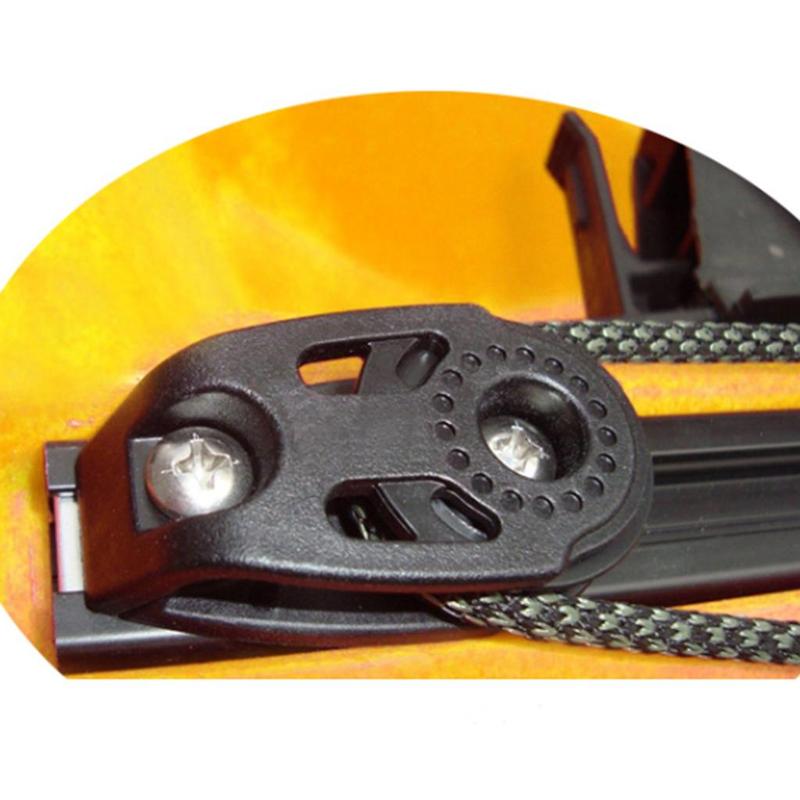 Carrello Puleggia Ancoraggio in Nylon Resistente all'Usura Blocco Rullino Puleggia per Barca per Accessori Kayak Imbracature