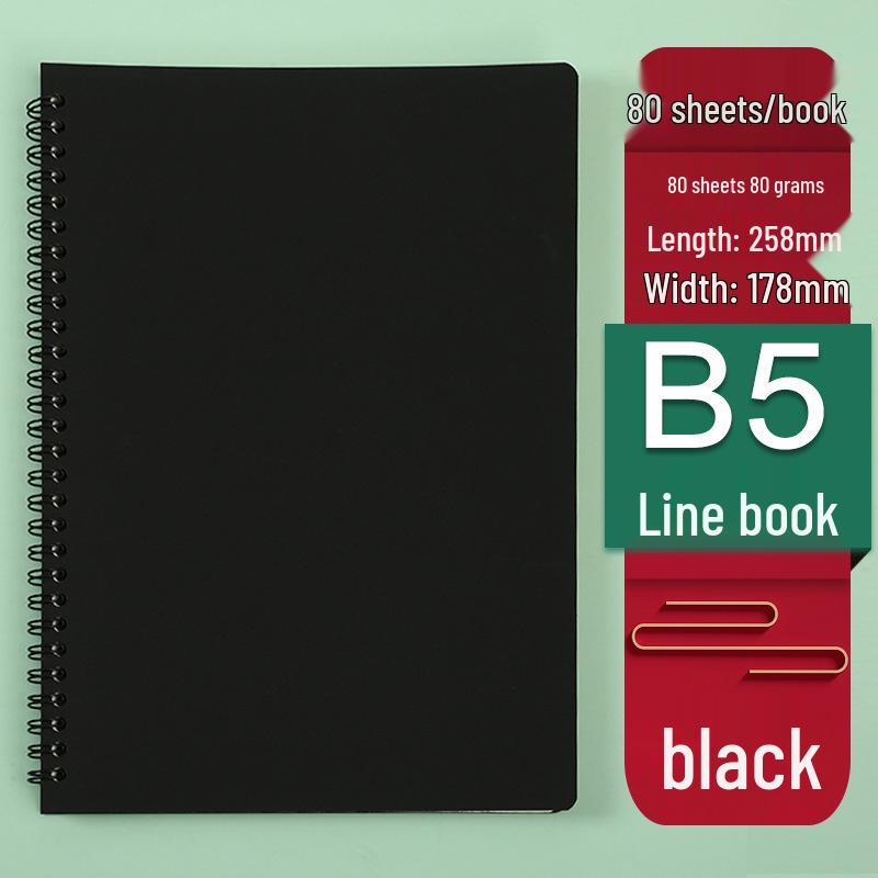 Retro Morandi A5 Spiral Notebook - Loose-Leaf Student Homework Notebook