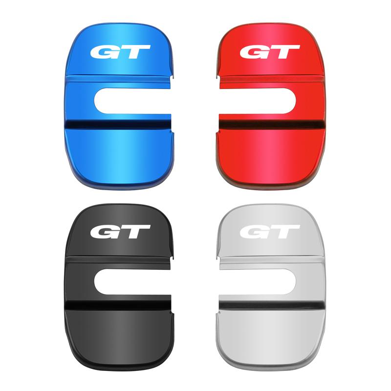 ABCH1 4Pcs Stainless Steel Car Door Lock Buckle Cover Accessories For Morris Garages MG Cyberster MG3 MG5 MG7 MG6 ZS ES5 ONE HS MG4 EV