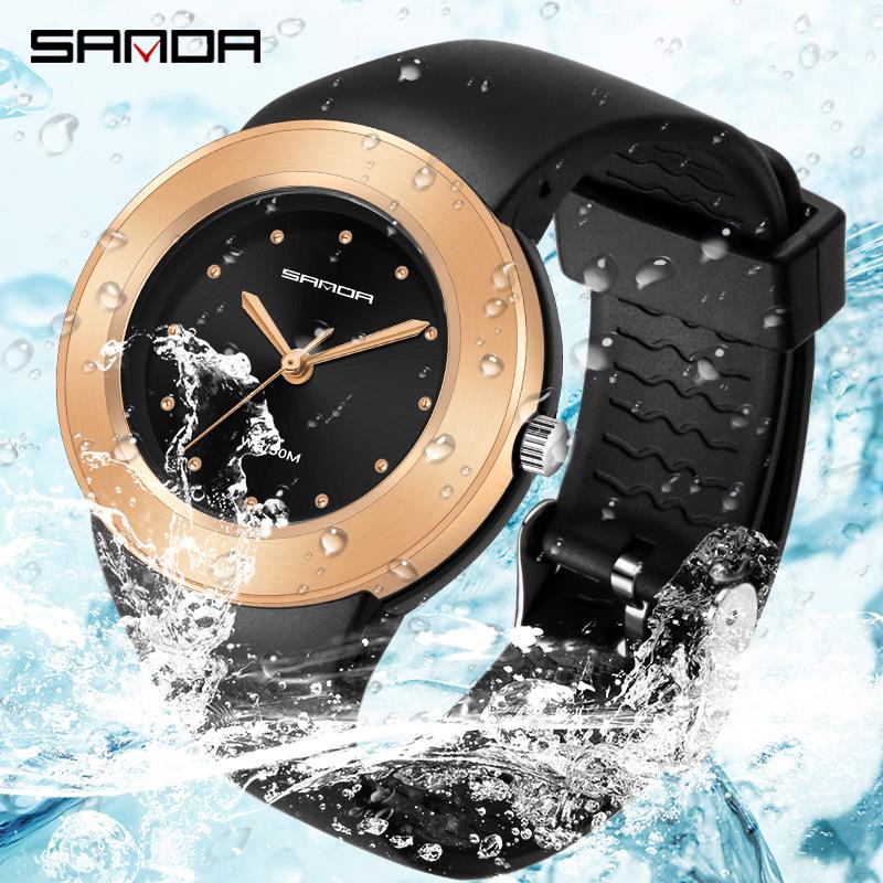 Sanda Personalized Men's Quartz Waterproof Watch - New Trendy Casual Outdoor Wristwatch