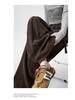 Plus Size High-Waist Casual Wide-Leg Pants for Women - Autumn/Winter Collection