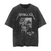Metallica Damage Inc. T-shirt Noir Vintage Délavé Acide Usé Oversize Groupe Metal Thrash Musique Rock Merch Style Rétro Années 90 avec Graphique Crâne