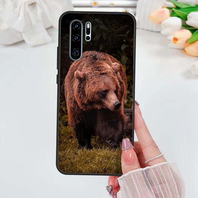 Grizzly Bear For Huawei Nova 12i 11i 8i 12s Y73 Y72 Y61 Y91 Y90 Y70 Y60 9 10 SE P30 P40 Lite P60 Pro Case