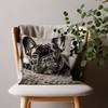 Cute Pet Mini French Bulldog Cushion Cover Decorative Pillow Sofa Home Decor Case Pillow Cases