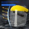 Safety Hard Face Shield Protective Face Mask With Adjustable Head Strap Safety Hard Full Face Mask