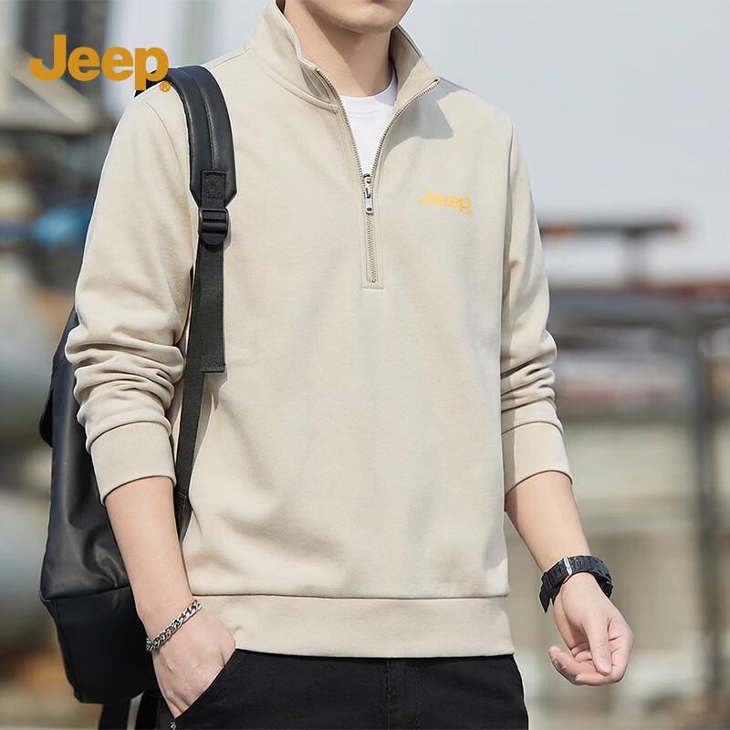 

Jeep Мужской свитшот на молнии до середины с воротником-стойкой L