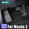 For Mazda 3 BP Axela CX-30 CX-50 CX-60 CX-90 MX30 2019-2024 2025 Aluminum Car Accelerator Brake Pedals Foot Rest Pedal Cover