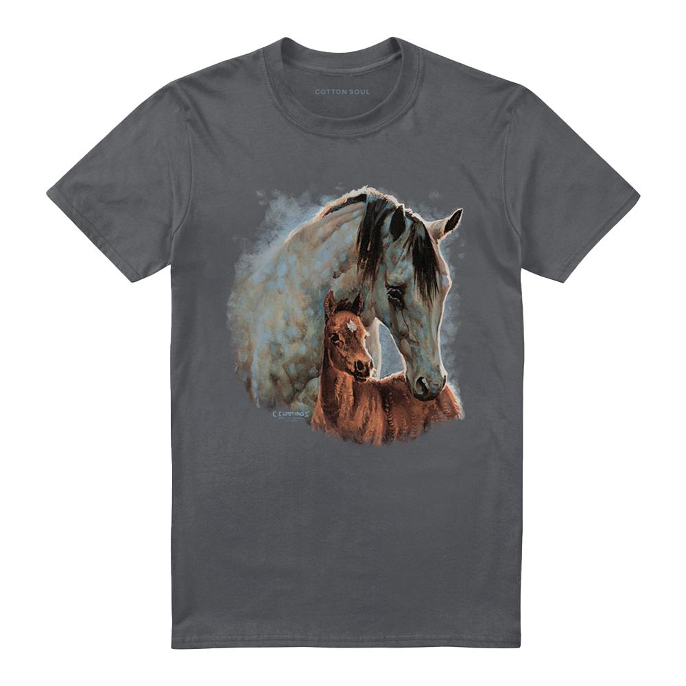 Wild Wings Unisex Adult Painted Horses T-Shirt