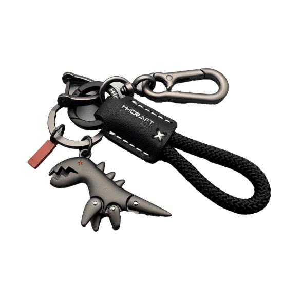 Dinosaur Charm Keychain Zinc Alloy Animal Keyring Keys Backpacks Handbags Keychain Stylish Accessories