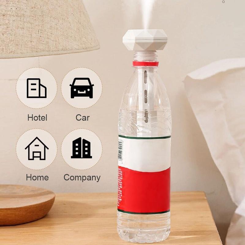 LED Lamp Air Humidifier USB Essential Oil Diffuser Car Purifier Aroma Anion Mist Maker with Romantic Light Portable Humidifier