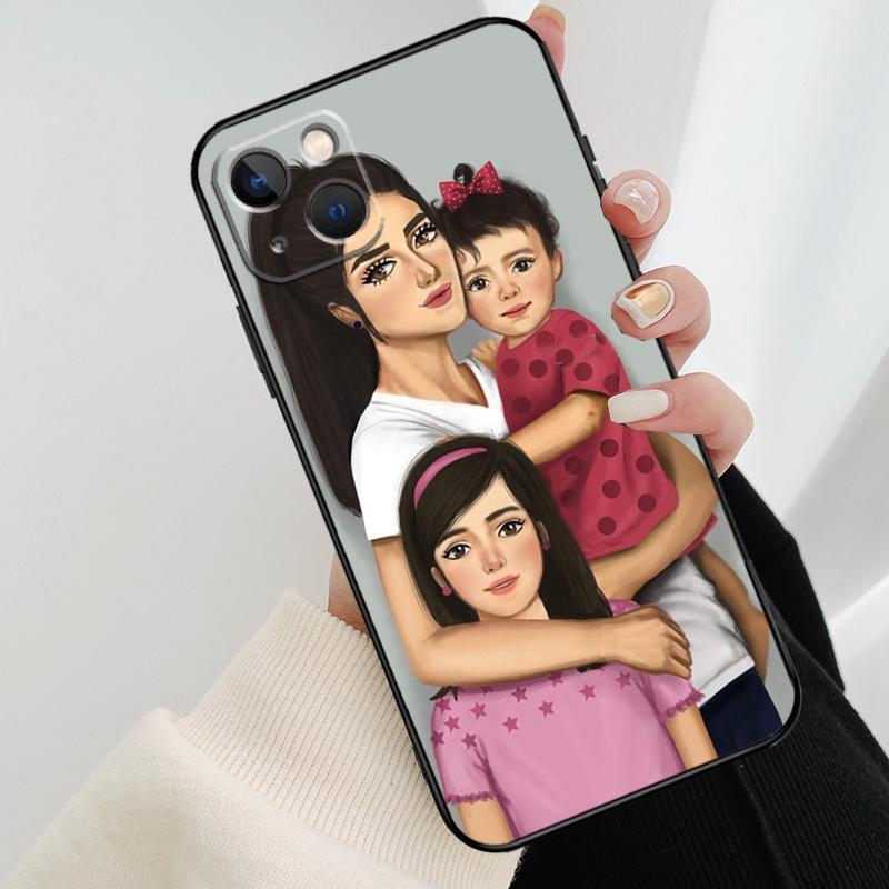 Baby Mom MUM MOTHER Girl Queen Phone Case For iPhone 17 Pro Max 15 14 13 11 12 16 Pro Max mini 15 16 Plus 16e 17 Air Cover