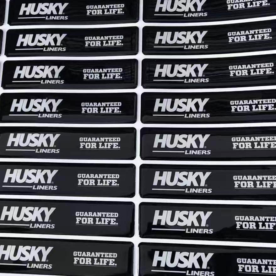 Round 3D Crystal Epoxy Resin Car Sticker - Personalized Transparent Label