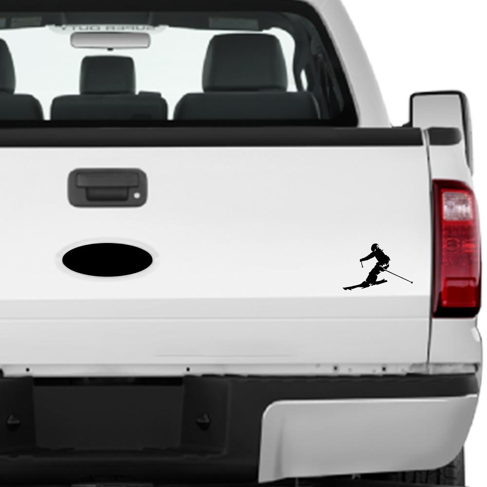 1PC Skiing Car Stickers Suitcase Refrigerator Wall Stickers Laptop Toilet Stickers