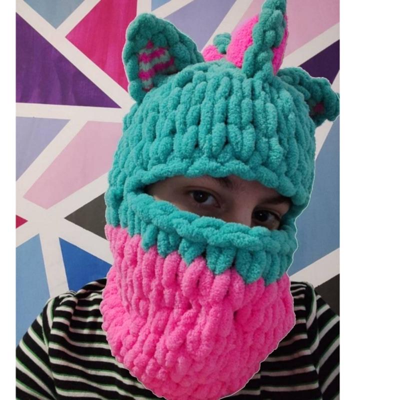 Girls Cat Ear Hat Y2K Knitted Hat Cute Cat Ear Gifts Warm Hat Adult Children Knitted Chenille Yarn Halloween Photo Props