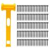 Outdoor Ground Stake Camping Anchors Peg Plastic Tent Stake with Hammer Beach Tent Peg Anchors Canopies Stake Enduring