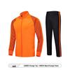 Kinder Herfst Winter Warm Voetbal Trainingspak - Jas met Lange Mouwen en Pluche Voering met Teamopdruk voor Jongens en Meisjes